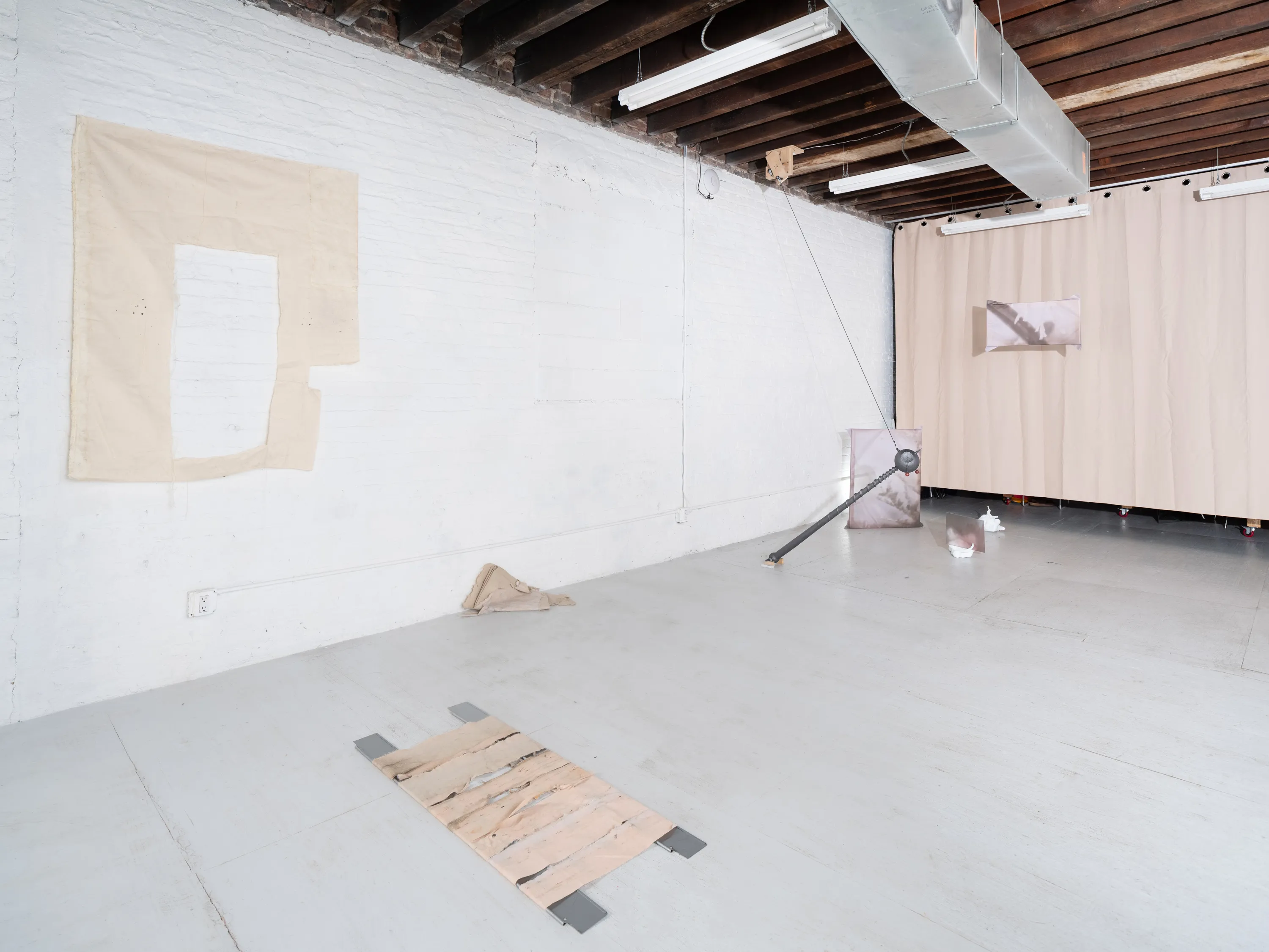 artwork documentation from site 004. winter solstice, a group show hosted at telos on december 20, 2024